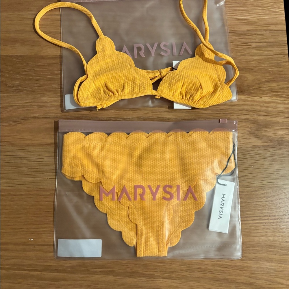 NWT Marysia Swim Kids Bikini in Yellow